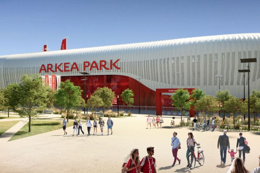 entrée de l'arkea park à brest 