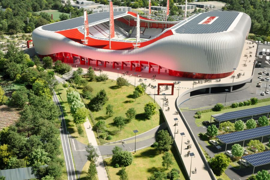 le futur stade de brest