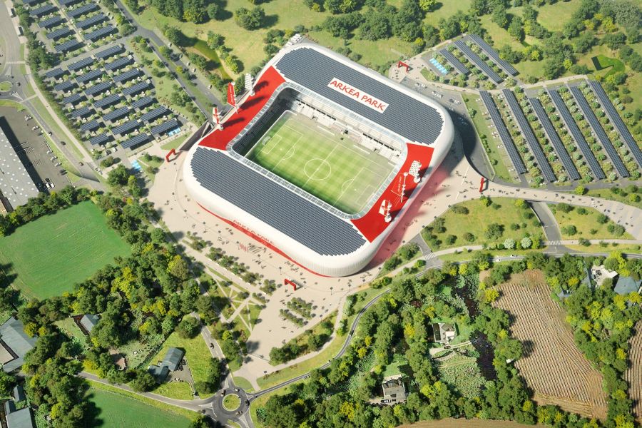 stade arkea park vue potentielle drone