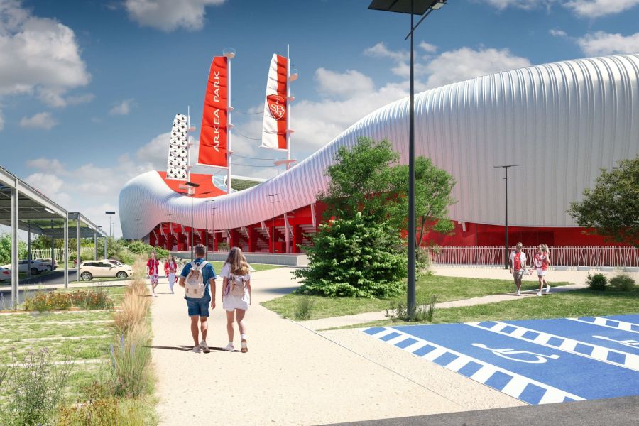 enceinte pour le stade brestois à brest