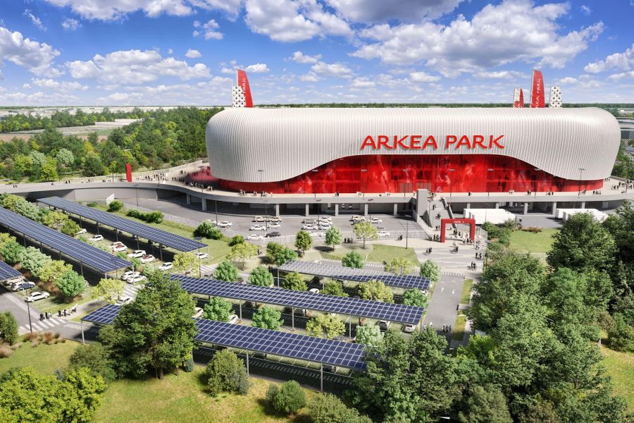 arkea park avec panneaux solaires